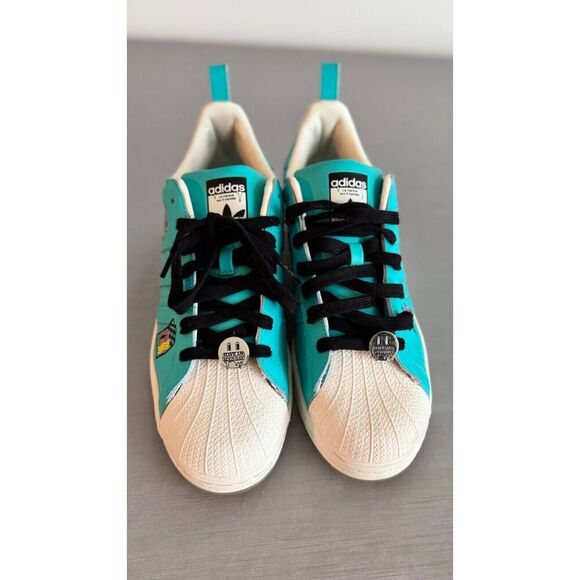Size 11 - adidas Arizona x Superstar Have an Iced Day - Teal White - Picture 7 of 7